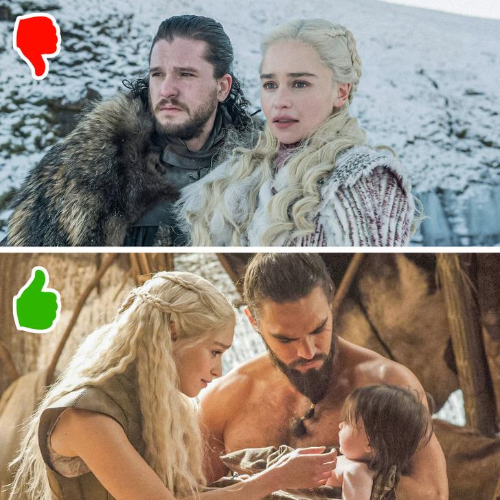 Daenerys y Jon - Daenerys y Drogo - 'Game of Thrones'