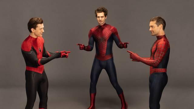 Tobey Maguire, Andrew Garfield y Tom Holland.