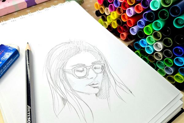 Tutorial nivel fácil: aprende a dibujar lentes en un rostro