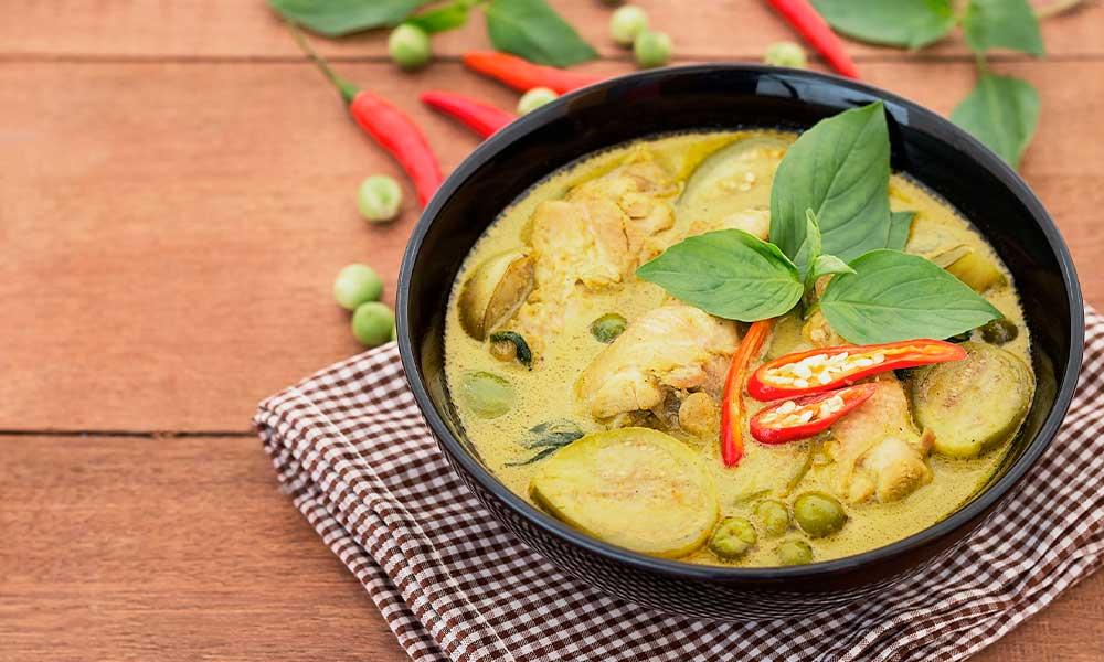 curry verde de pescado