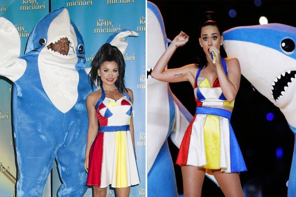 Kelly Ripa y Michael Strahan de Katy Perry y Tiburón bailarin