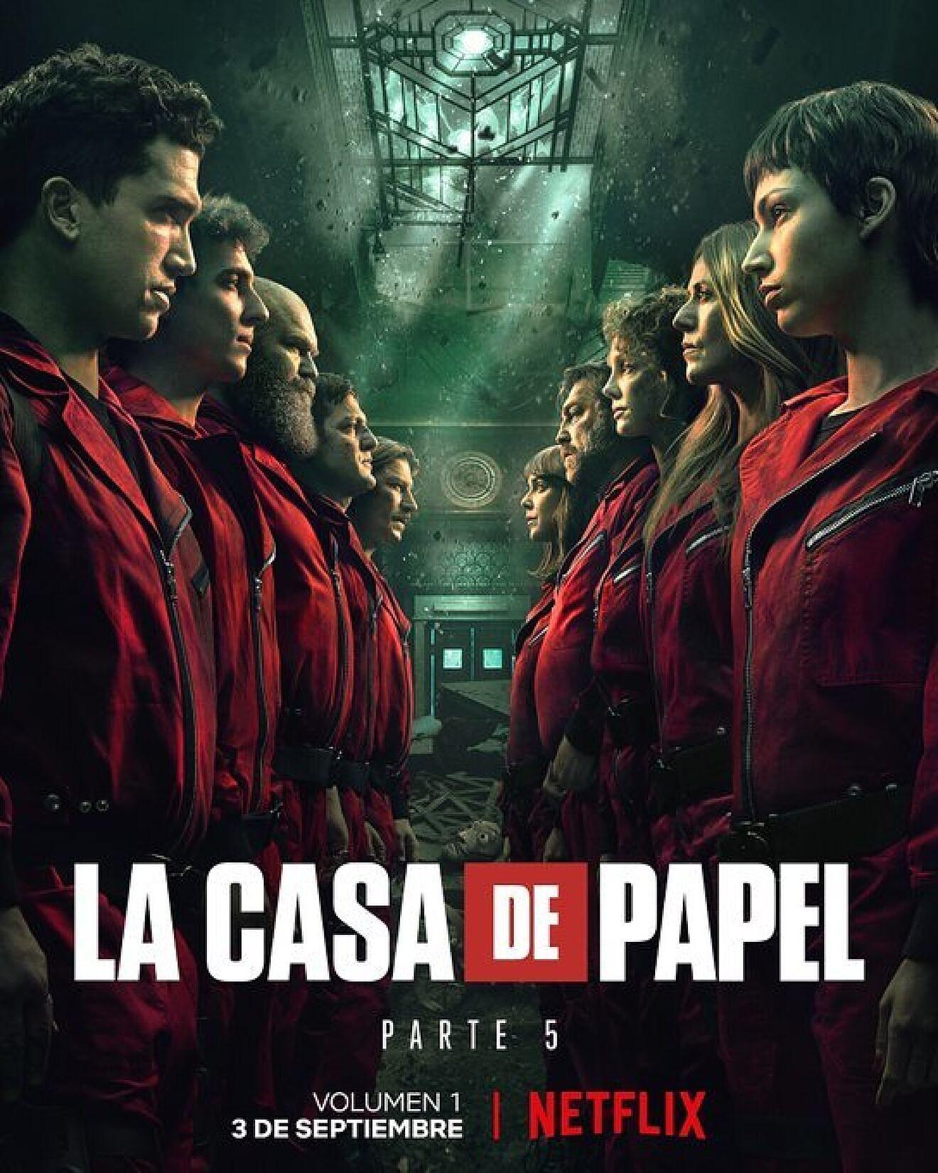 Poster oficial 2 temporada 5 La Casa de Papel