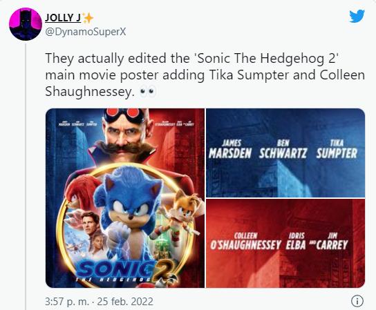 póster de Sonic The Hedgehog 2