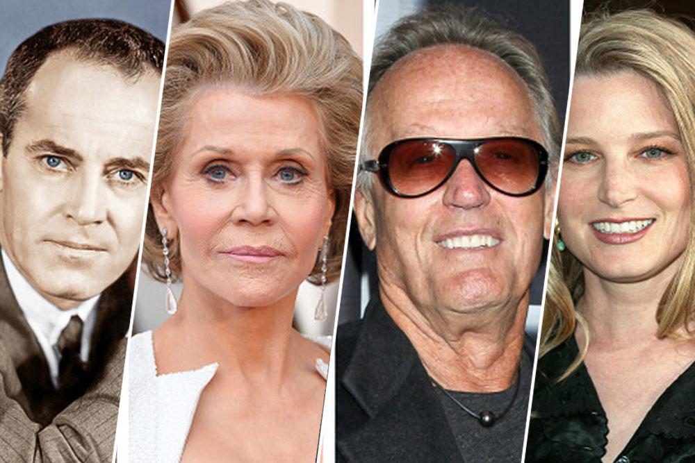 Henry Fonda, Jane Fonda, Peter Fonda y Bridget Fonda