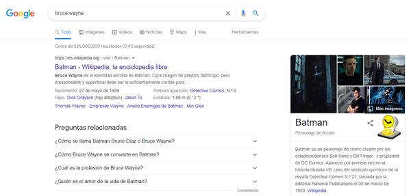 Cómo activar la batiseñal de Batman en Google