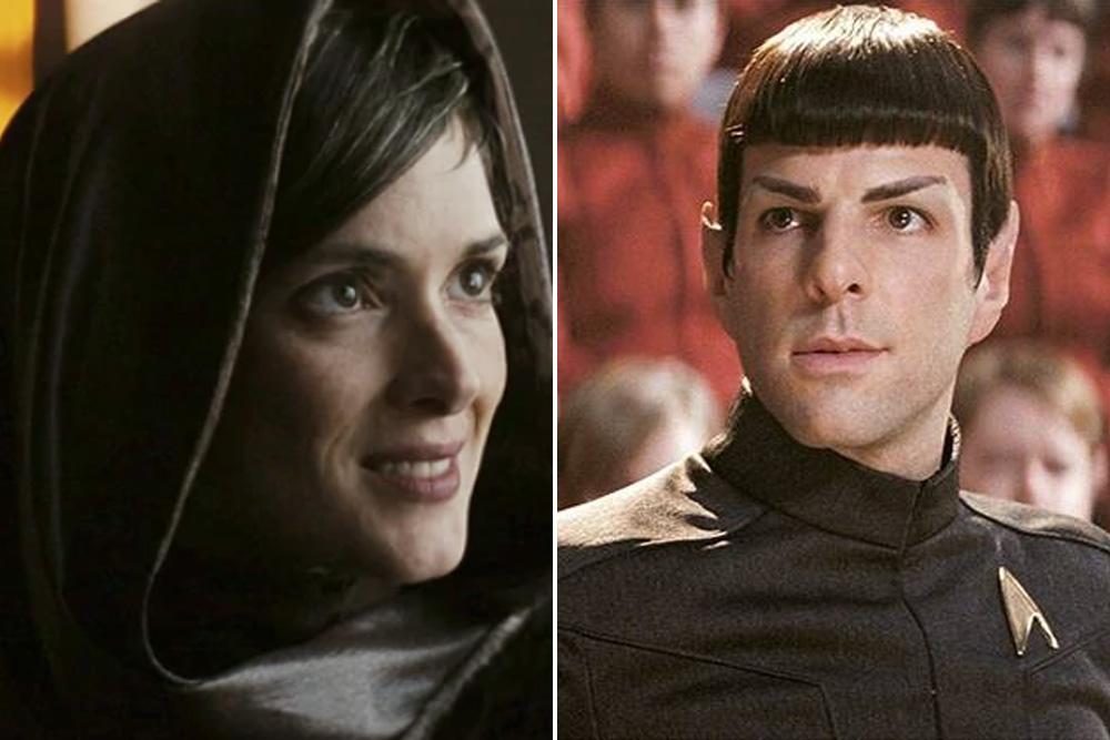 Zachary Quinto (30) y Winona Ryder (36) - Star Trek