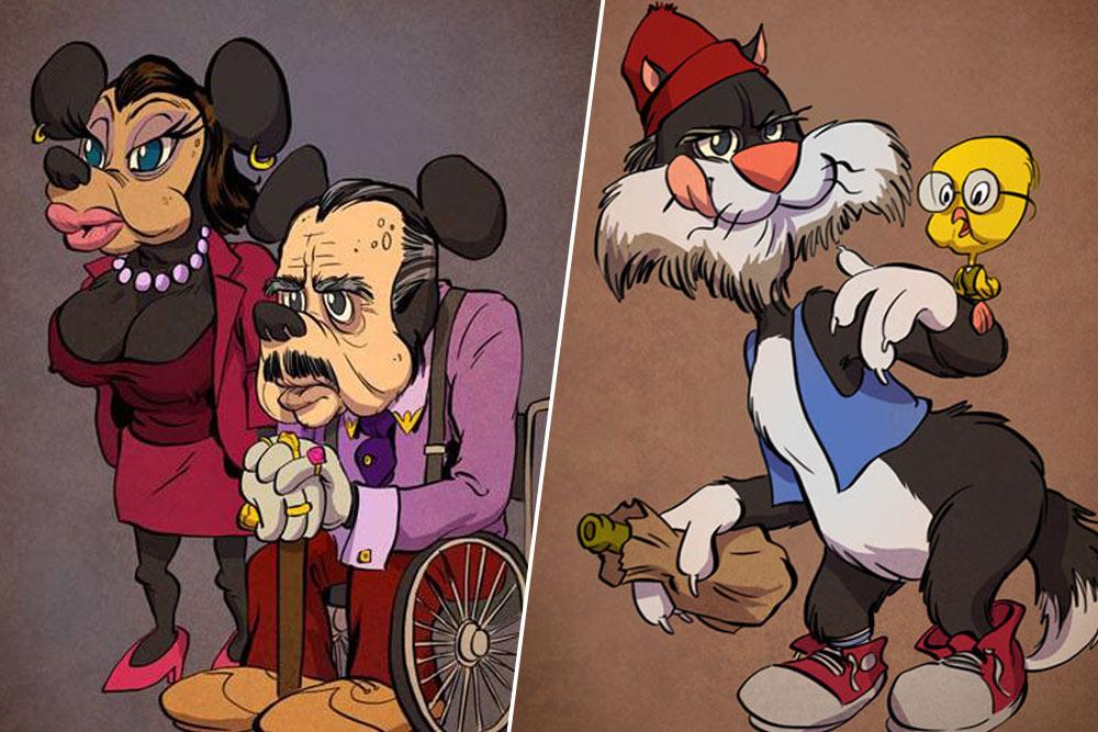 Ezpoiler | Cómo se verían 10 personajes clásicos de caricaturas si hubieran  envejecido naturalmente